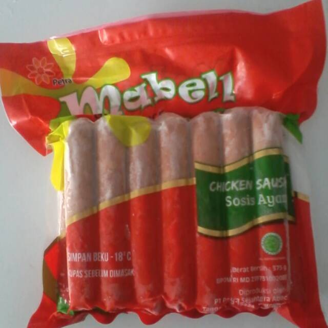 

MABELL Chicken Sausage (Sosis Ayam) 375gr 15pcs