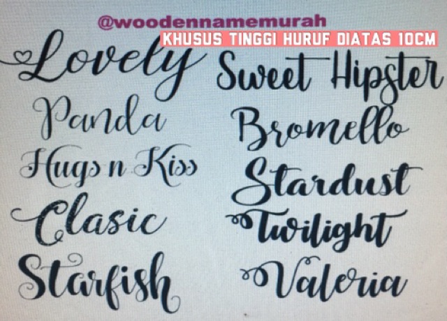 Contoh Warna Jenis Font Jangan Atc Disini Shopee Indonesia