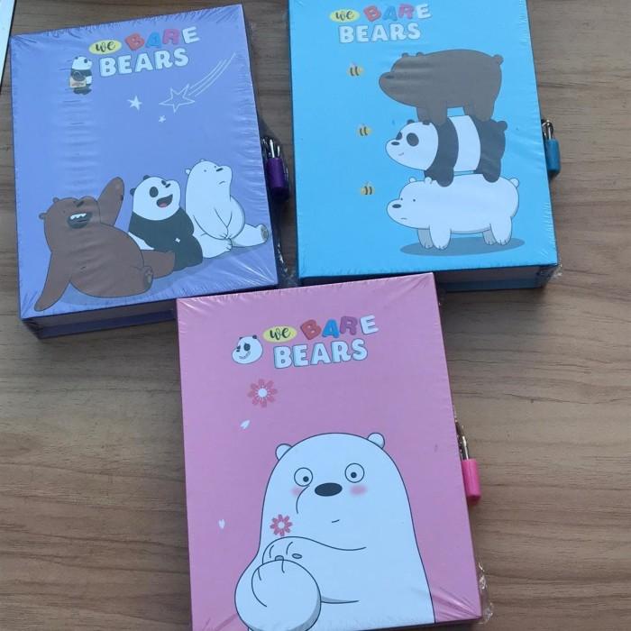 

Diary | Buku Diary Gembok We Bare Bear Jurnal Rahasia Imut Lucu Termurah Unik