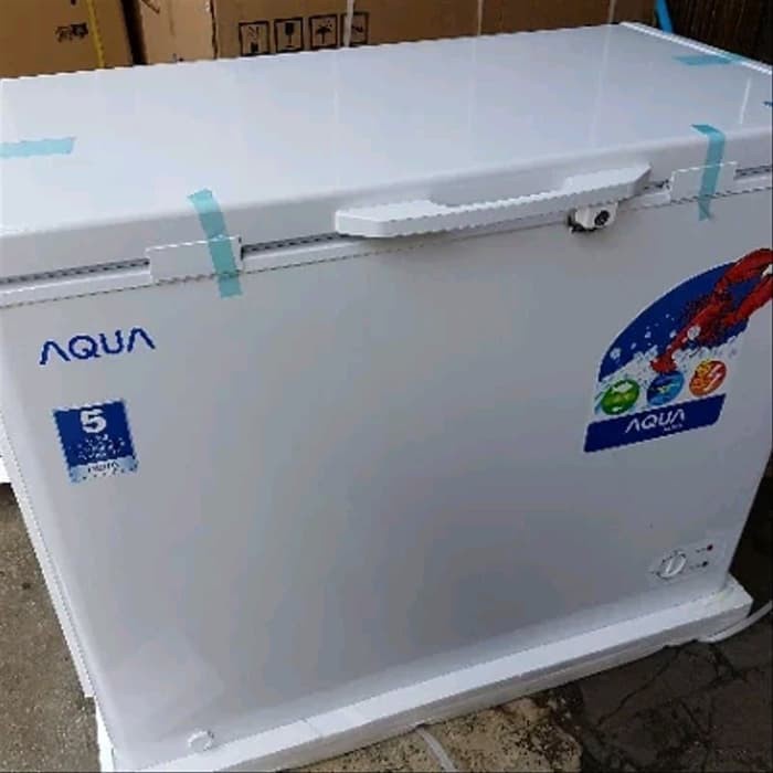 Chest Freezer AQUA AQF 200 W 200 Liter Low Watt Garansi 7 TH