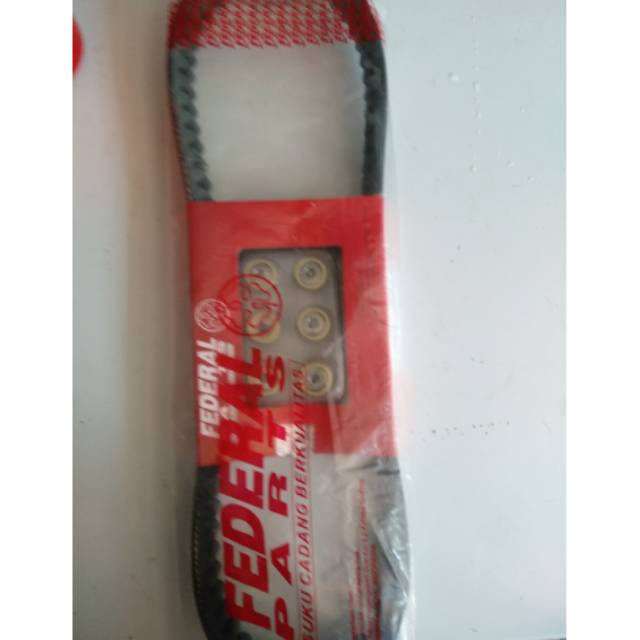 V belt + roler yamaha mio j.soul gt asli merk federal by pt.astra otoparts