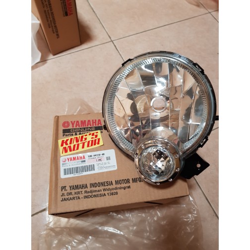 lampu depan, reflektor, reflector FINO KARBU ASLI YAMAHA