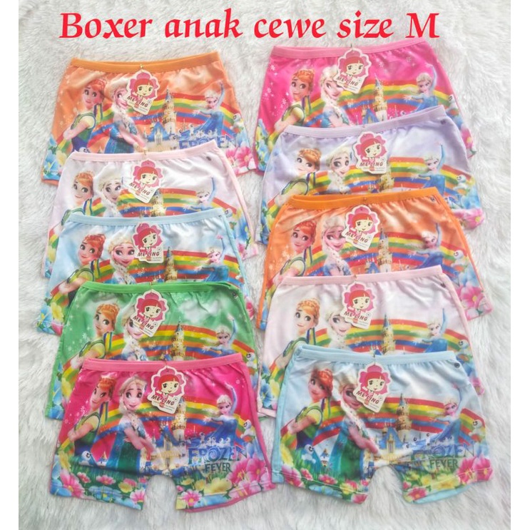 CD Boxer Celana dalam import Anak Cewe & Cowo ukuran S, M Dan L dan XL