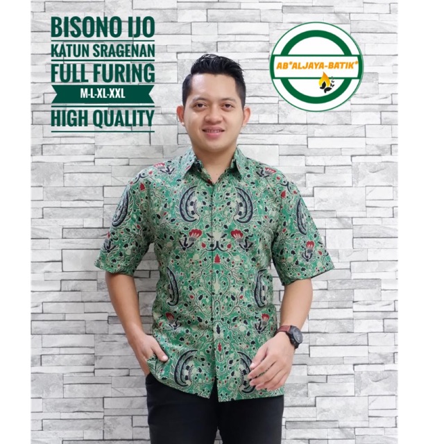 Batik Solo BISONO IJO FULL FURING Katun Halus