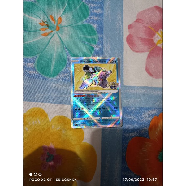 kartu pokemon Bahasa Indonesia blastoise bercahaya