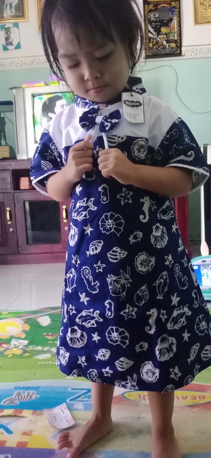 Batik Couple Anak Batik Anak Couple Kakak Adik Baju Warna Navy Biru Dongker