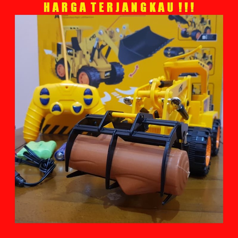Mainan RC Mobil Traktor Kayu - RC Truk Traktor Forklift - RC Truk Kayu