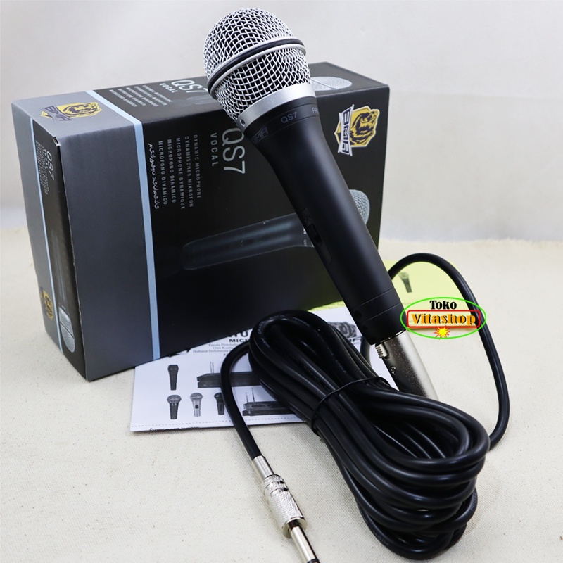 MIC KABEL BMA QS7 MICROPHONE ORIGINAL MIK DYNAMIK MIKROPON PROFESIONAL