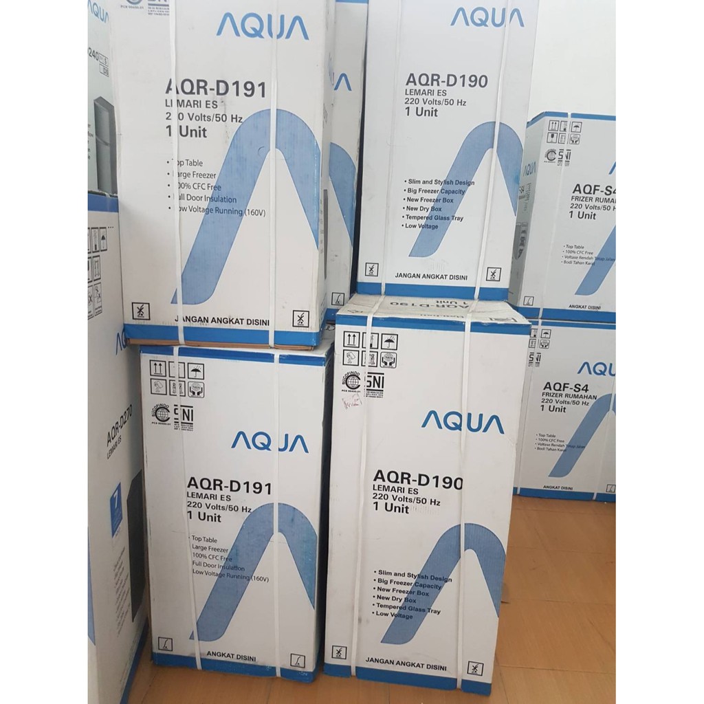 AQUA Kulkas Lemari Es 1 Pintu 162L AQR-D190 D190 D190DS PROMO GARANSI