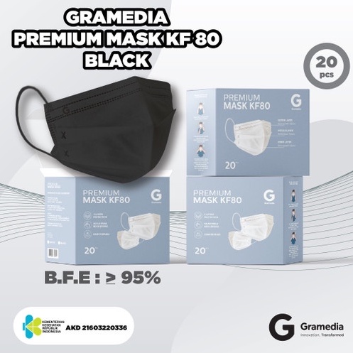Premium Mask Kf80 Black