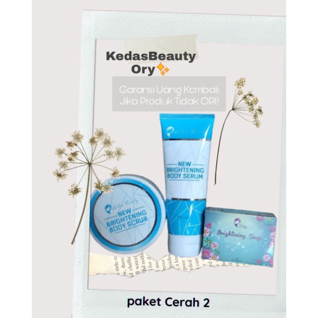 Paket Lengkap Pencerah Badan Kedas Beauty | Kedas Beauty Original