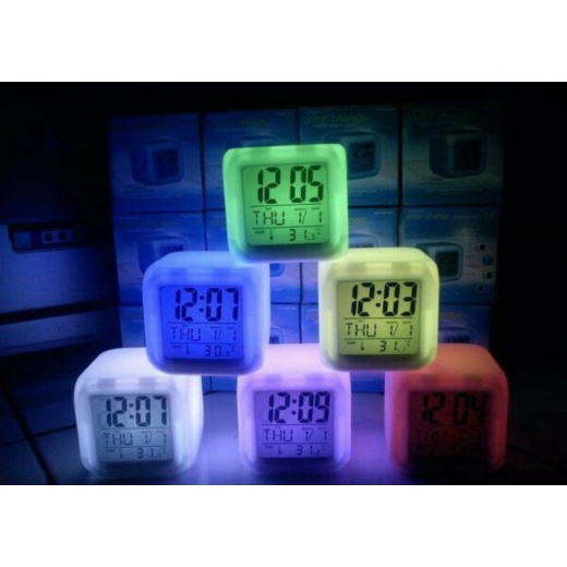 Dijual Jam Digital Led  Suhu Kabin - Dashboard Mobil - Led Warna Unik  Murah Diskon