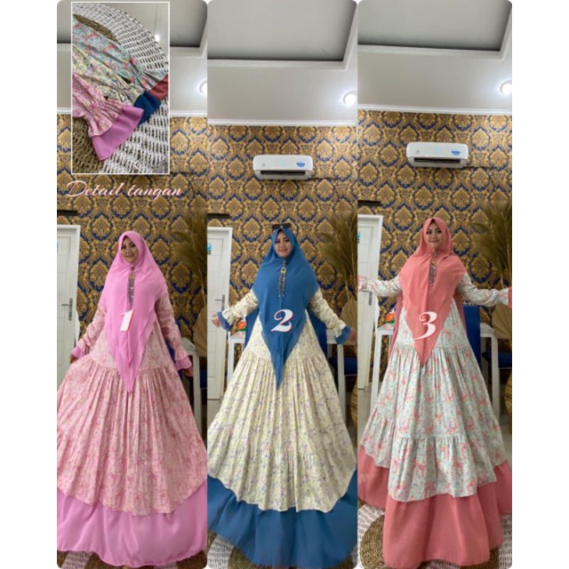 Gamis syari set Khimar Maryam