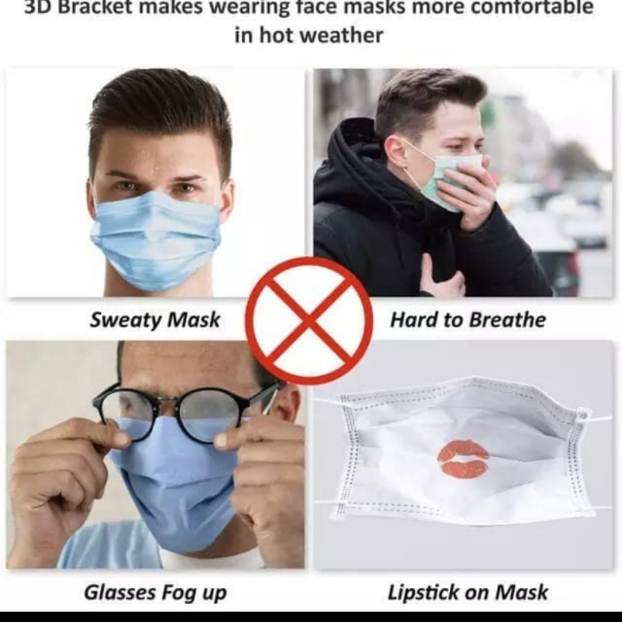 penyangga masker 3d mask holder silikon kebersihan kesehatan