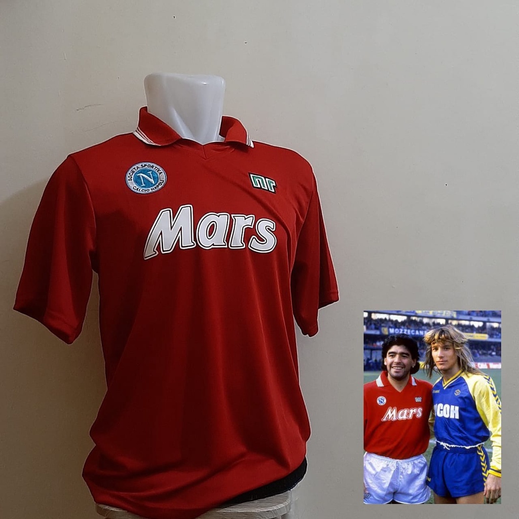 Jersey Retro Napoli Sponsor Mars 1989-1990