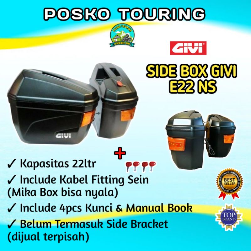 Side Box Sidebox Givi E22 E22or E22ns | Box Motor Touring