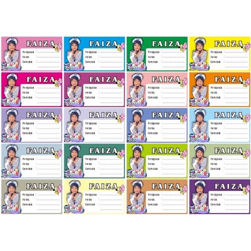 

stiker label buku pelajaran