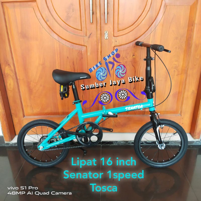 Sepeda Lipat 16 inch Senator 1Speed