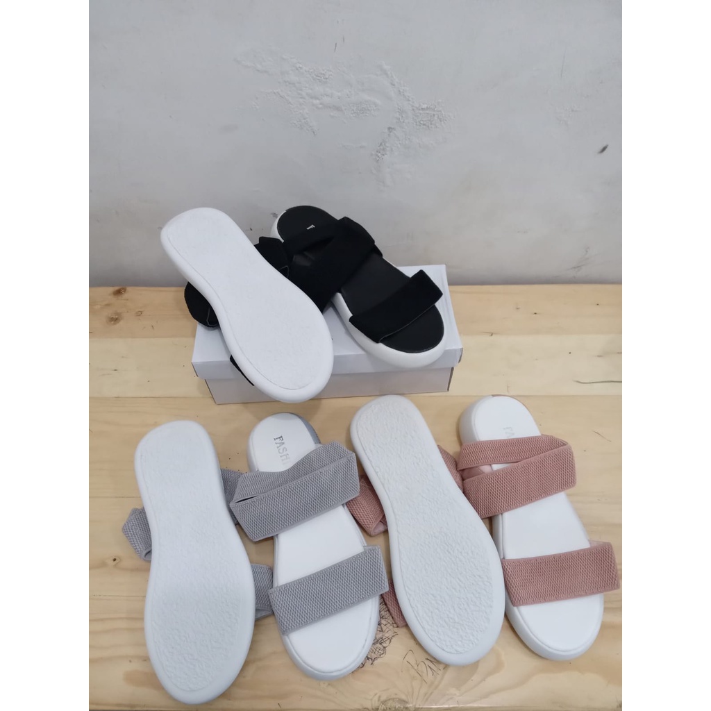 AGI3333 sandal wedges wanita import sandal tali wanita murah sandal gunung wanita kekinian cod jakarta