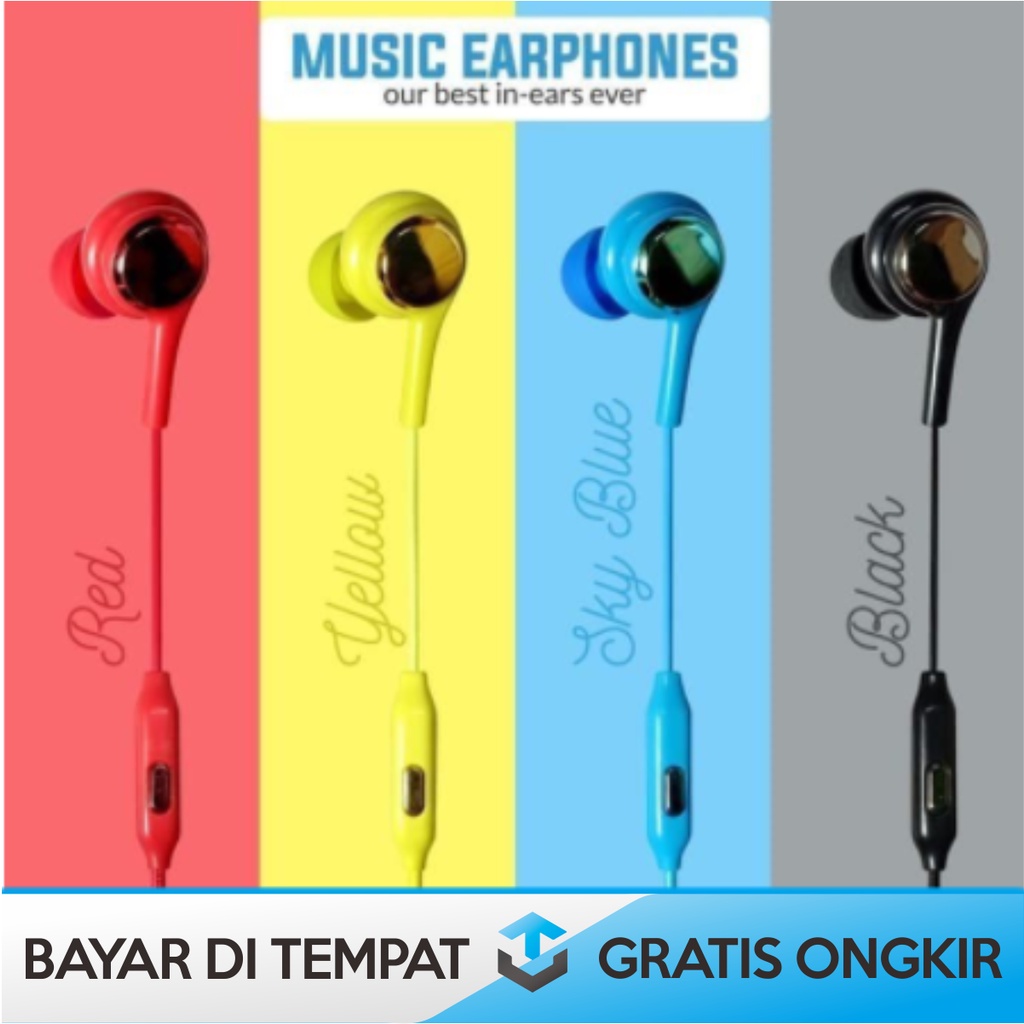 HEADSET EARPHONE N1 UNIVERSAL ORIGINAL STEREO FOR SAMSUNG OPPO MURAH