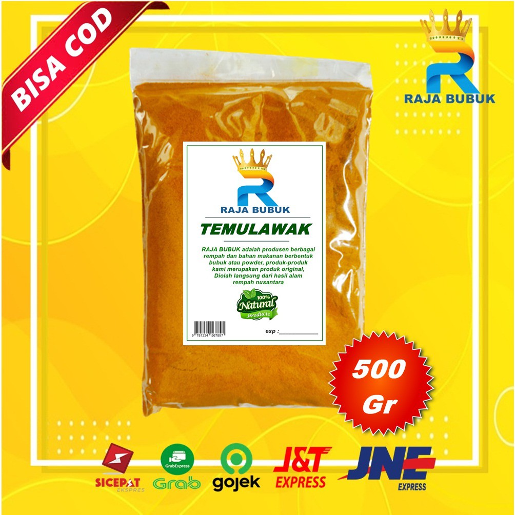 

TEMULAWAK BUBUK KUALITAS PREMIUM RAJA BUBUK ISI 500 GRAM