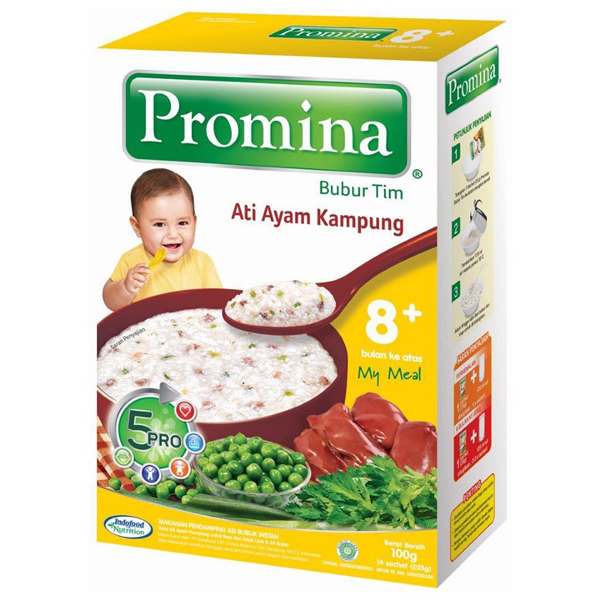 PROMINA 8+ TIM ATI AYAM KAMPUNG 100GR / BUBUR BAYI