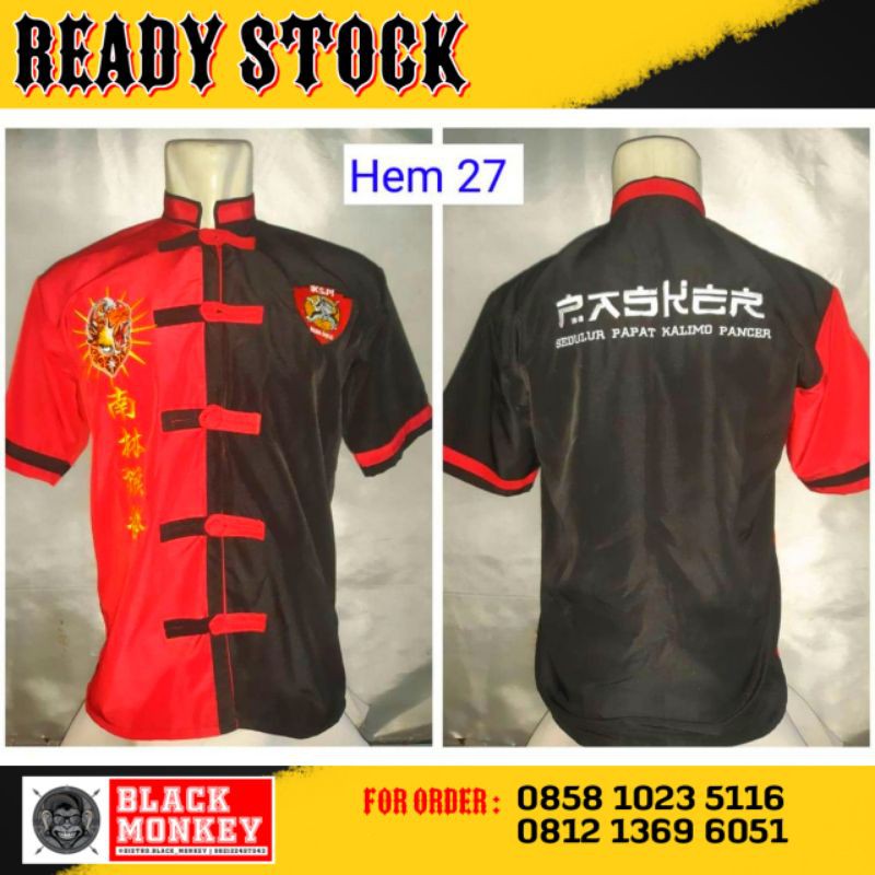 bayar di tempat, hem sanghai merah hitam pasker