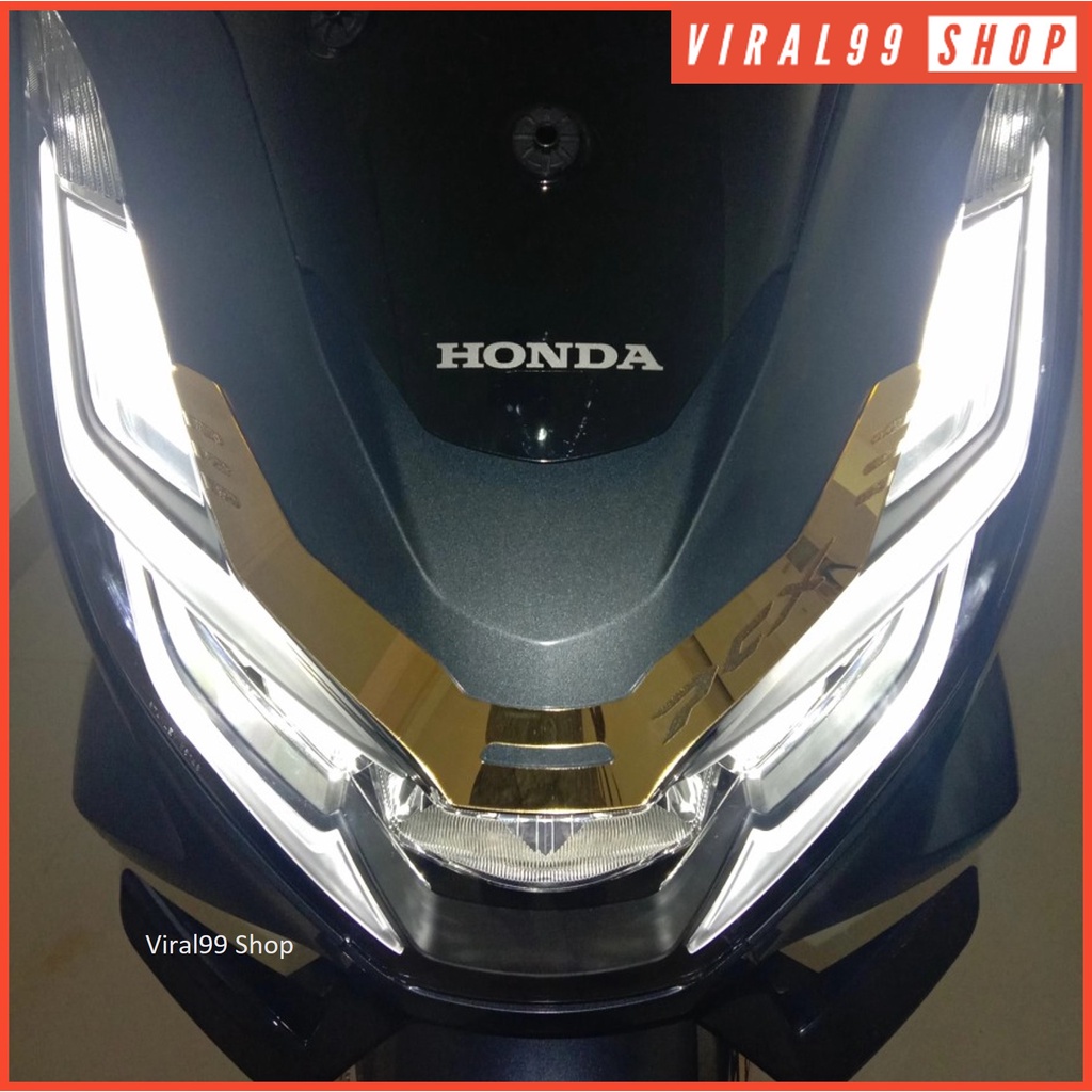 Aksesoris Garnish Lampu Depan New PCX 160 Headlamp Headlight Cover