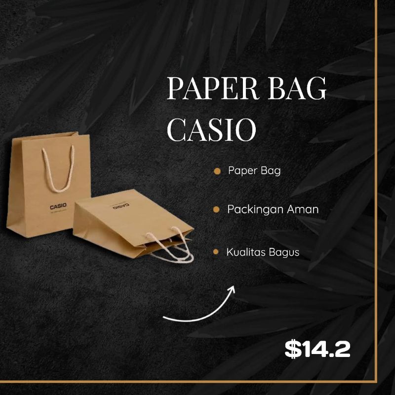 

PAPER BAG MERK CASIO DAPAT DIGUNAKAN UNTUK SEMUA MERK