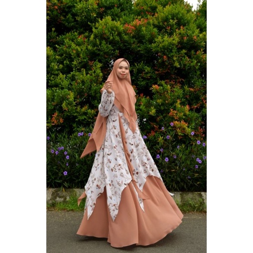 GAMIS Muslim syari Set Syari Premium gamis ZIVANA SYARI ori Like exclusive