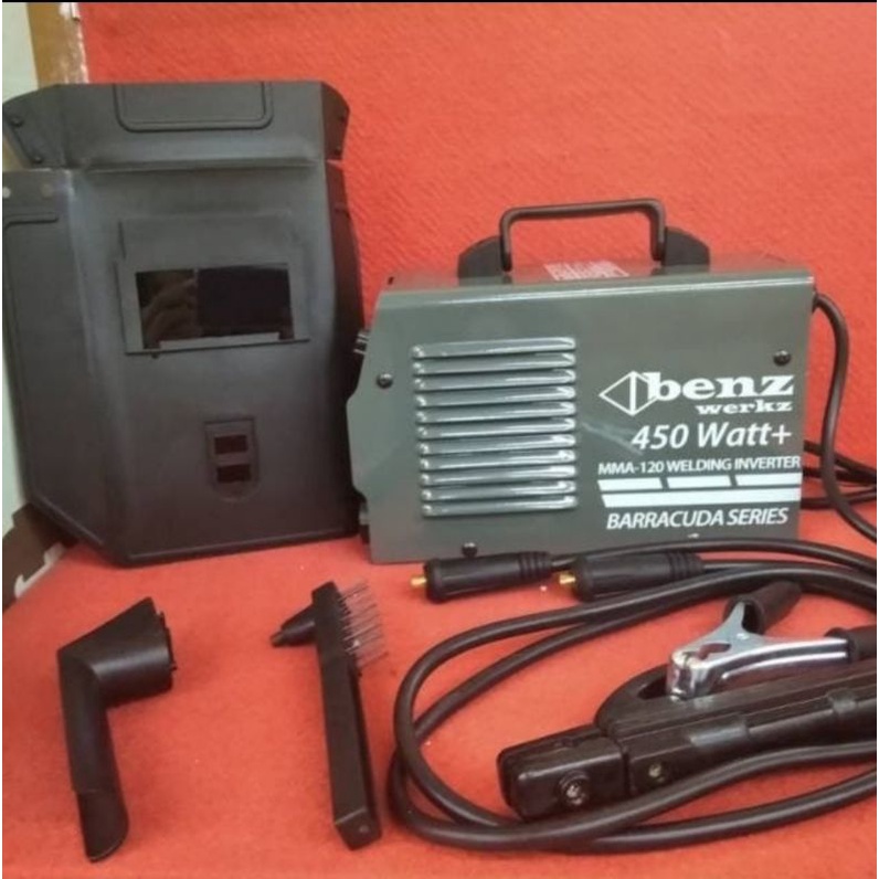 Mesin Las Trafo Inverter Benz Baraccuda MMA 120A 450 Watt