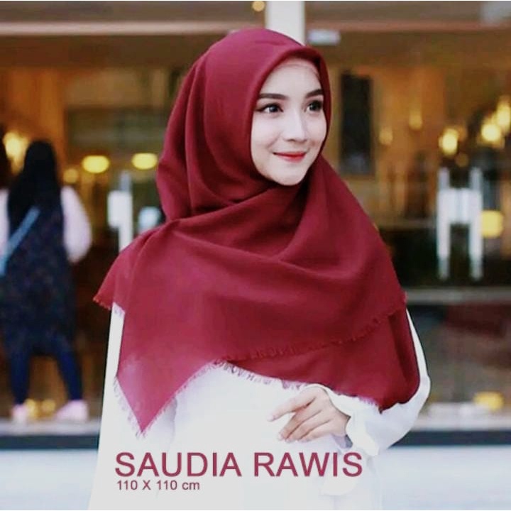 [Beli 3 Free Pentul]  Hijab JIlbab Saudia Segiempat Segitiga Rawis Makassar Murah