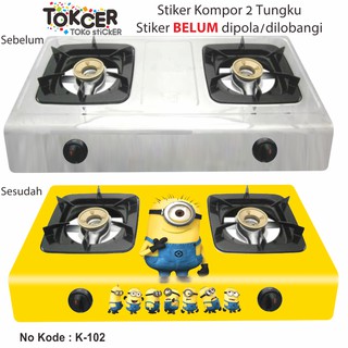 Stiker Kompor 2 Tungku MINIONS Shopee Indonesia Stiker Kompor 2 Tungku MINIONS Shopee Indonesia