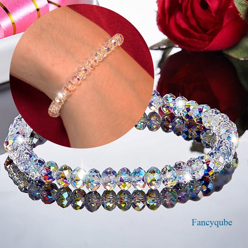 Gelang 925 Sterling Silver Elastis Adjustable Ukuran 6mm Untuk Wanita