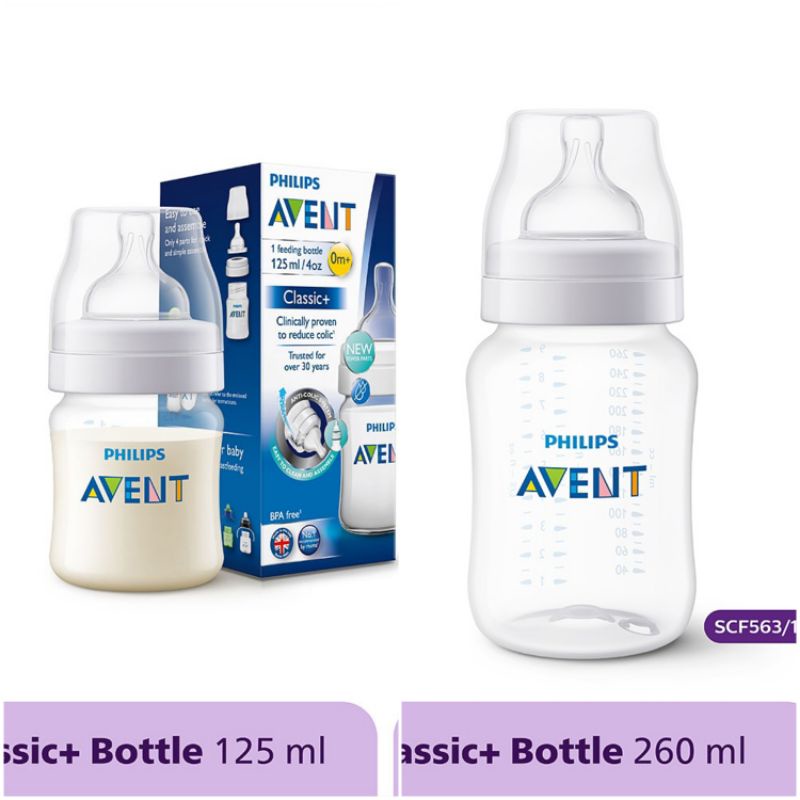 BOTOL DOT Philips BOTTLE CLASSIC PLUS PP 125 ML/260ml