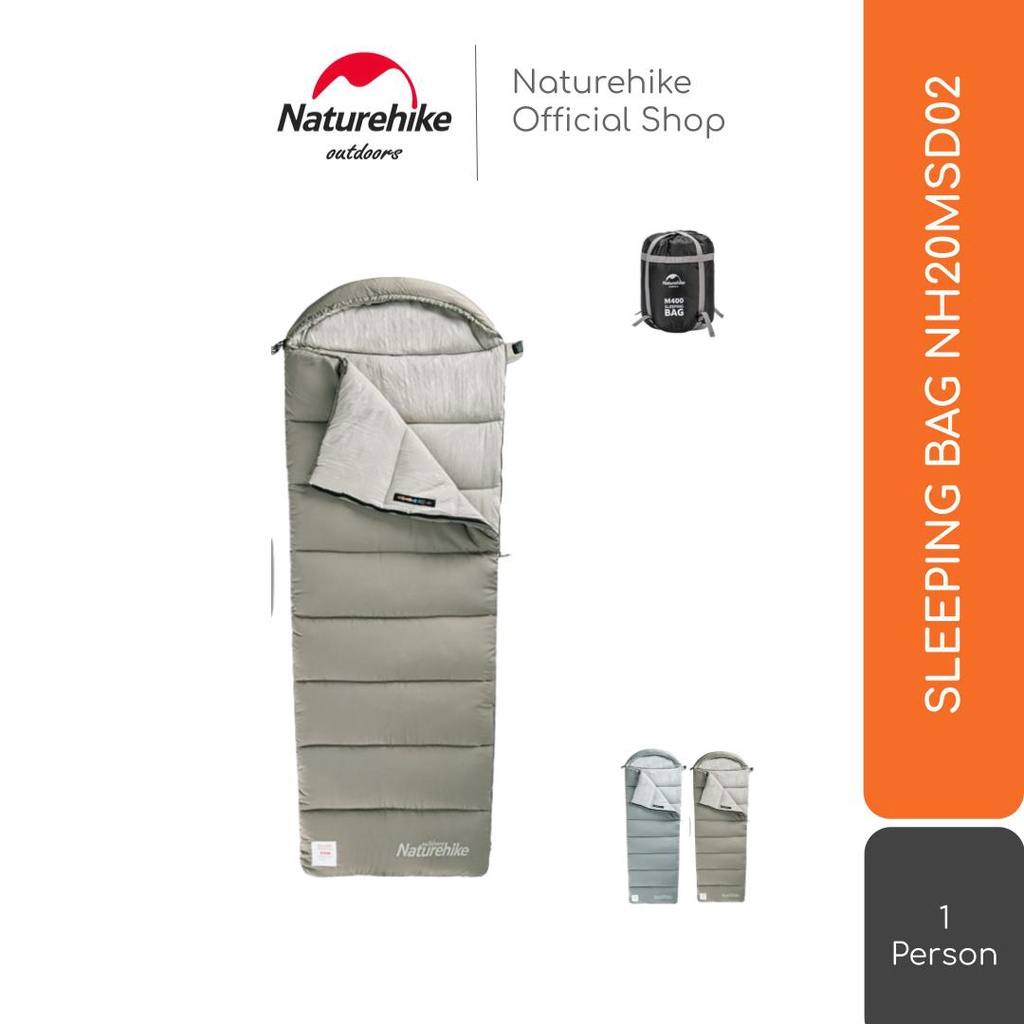 naturehike sleeping bag nh20msd02 sb kantong tidur selimut camping