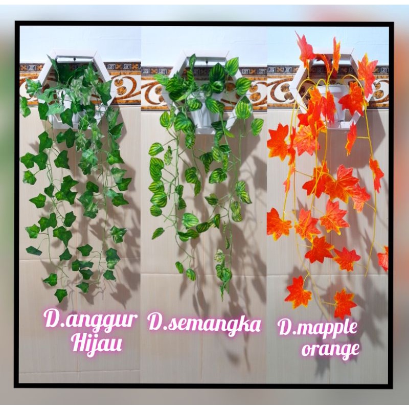 Daun rambat Rak Hexagonal (sudah 1 set)