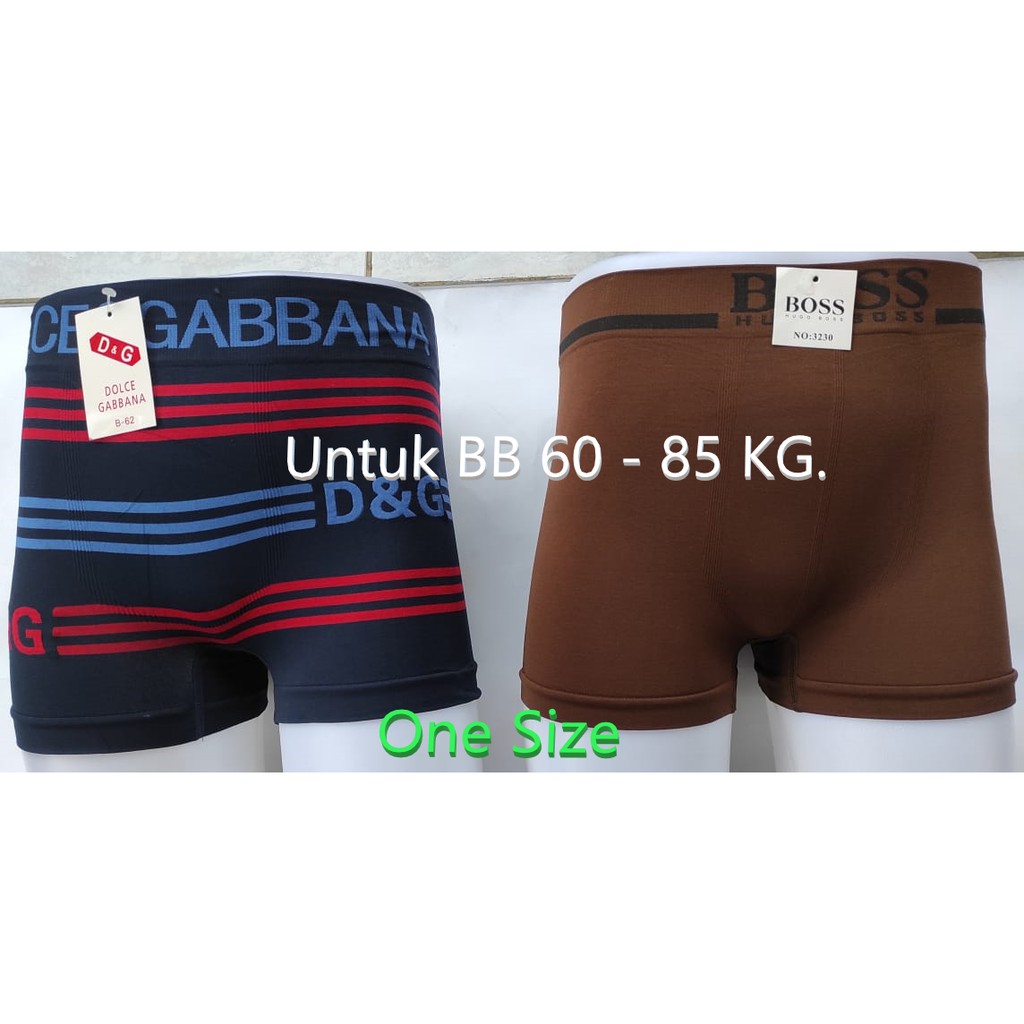 2 Pcs Boxer Pria, Celana Dalam Pria Tanpa Jahitan Sambung, Berkualitas