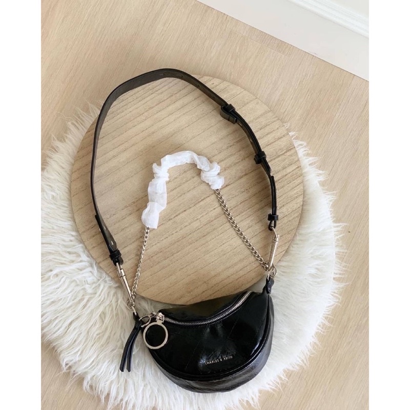 tas ck tas charles & keith bag waistbag         WAISTBAG CHARLS & KElTH CK 2155 WRINKLED PREMIUM