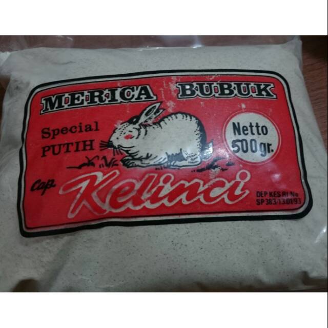 

Merica bubuk cap kelinci 500gr