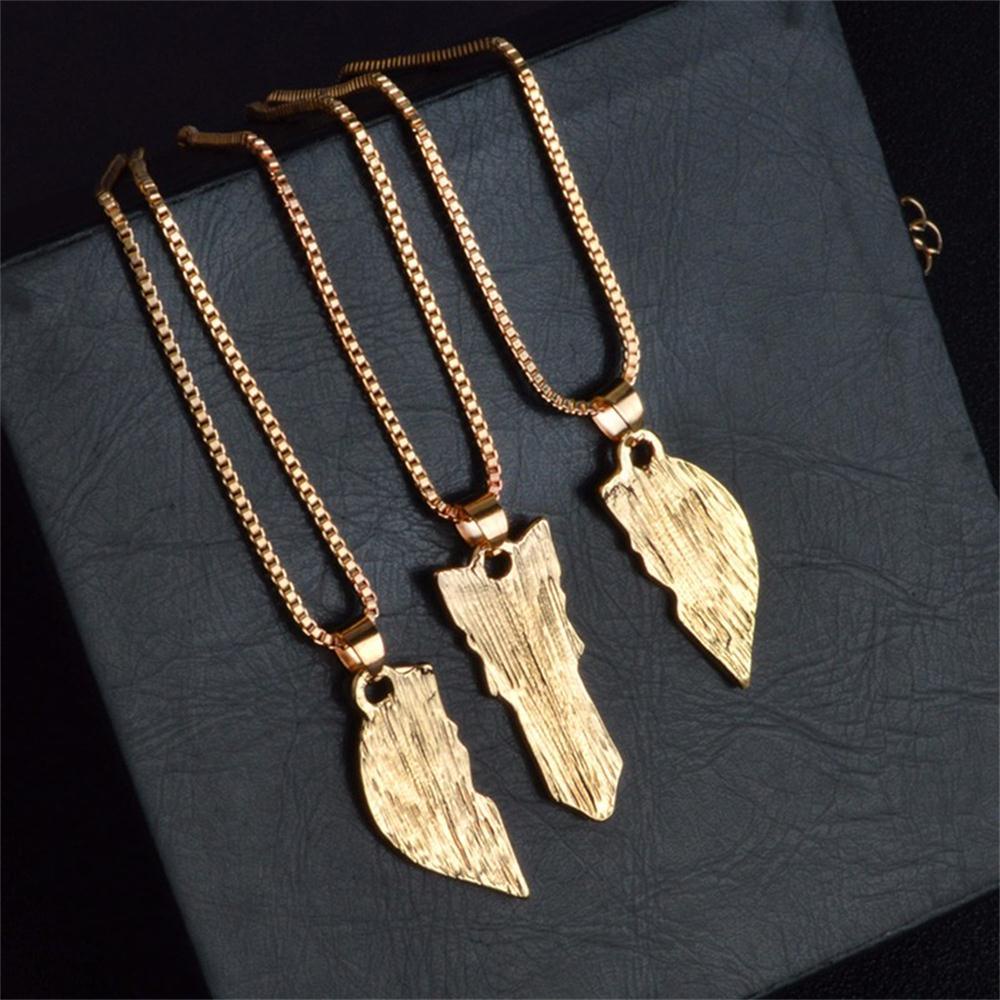 R-flower 3Pcs Love Heart Pendant Fashion Perhiasan Istimewa Hadiah Keluarga