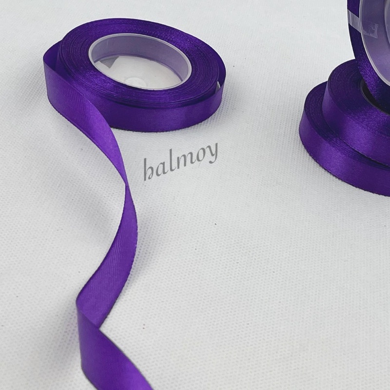 

PITA SATIN KAIN 1/2 INCI 12 MM WARNA PURPLE #035