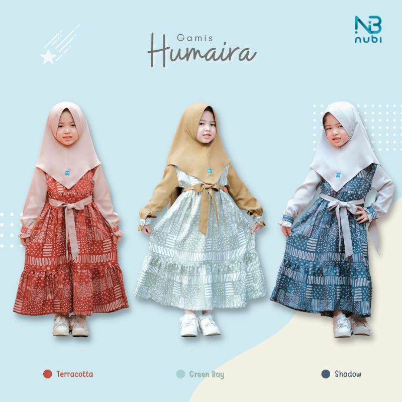 Ready stock gamis humaira by nubi