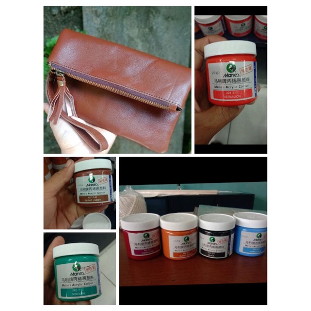 

Cat Kulit/Cat Lukis/Cat tas kulit/Cat sepatu produk import