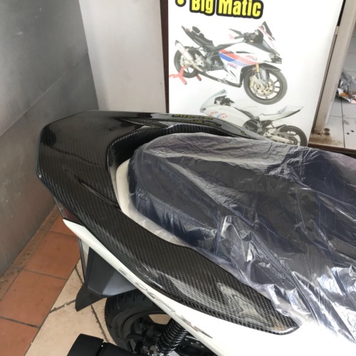 Cover Tutup Behel Aksesoris Variasi Sparepart Motor Honda Pcx 160 Sepeda PCX 160 New Carbon Karbon Nemo