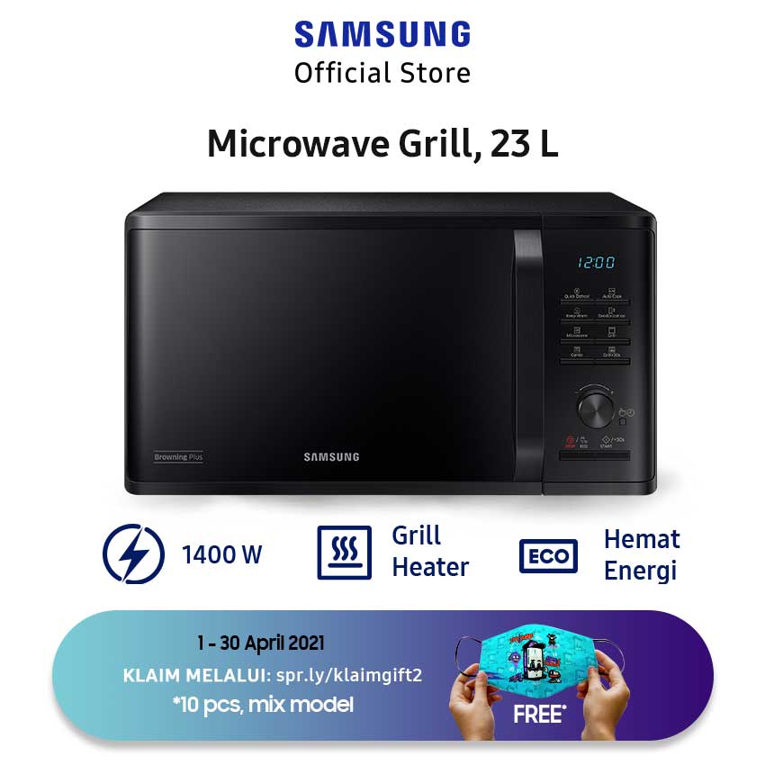 Samsung MG23K3505AK Microwave Grill 23 L | Shopee Indonesia