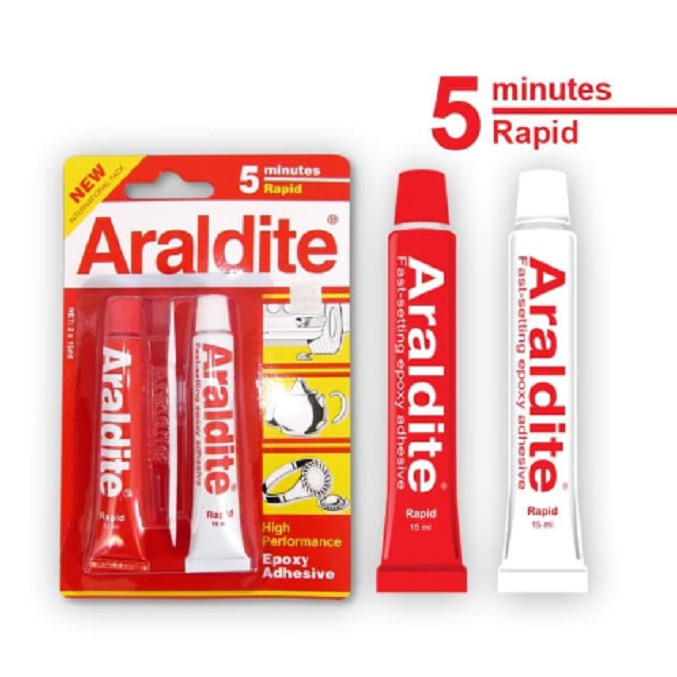 

Lem Besi Epoxy Araldite Merah 5 Menit Rapid Minutes Adhesive Serbaguna