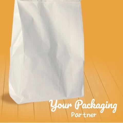 

Kantong Kertas 13x25x8 / Paper Bag / Kraft Bag 100 Lbr - PUTIH GRADE