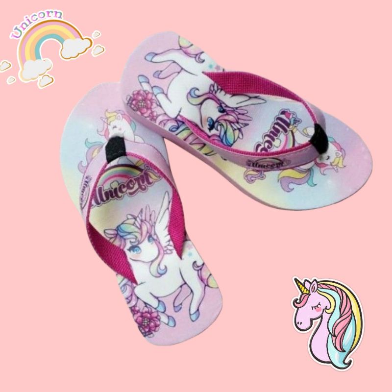 Sandak Wedges Karakter Anak | Wedges Anak New Unicorn ( WGS UNIC 02)