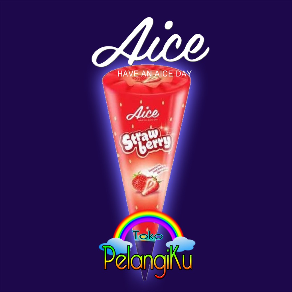 Aice Es Krim / Ice Cream Strawberry Cone